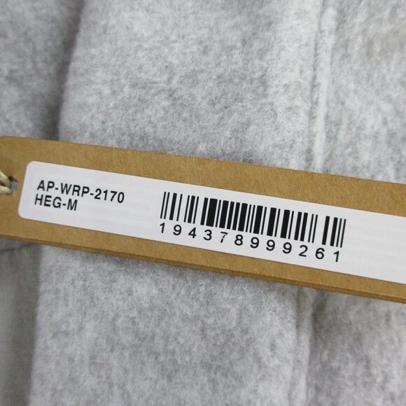 SKIMS Fleece Lounge Robe Womens Medium Gray Short Wrap Tie Sleepwear NWT - Picture 6 of 8